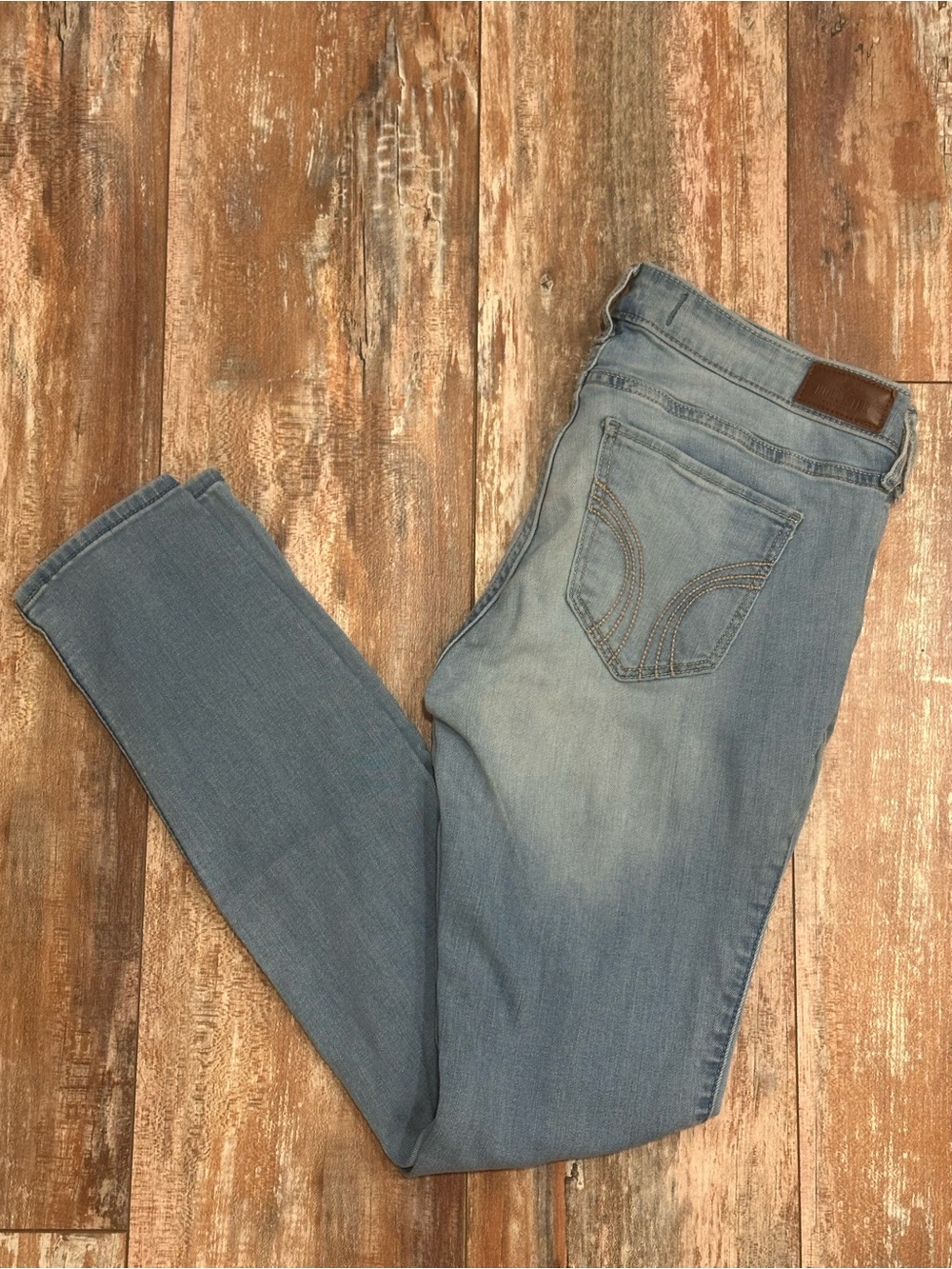 Hollister Light Blue Skinny Jeans - Stretch Denim